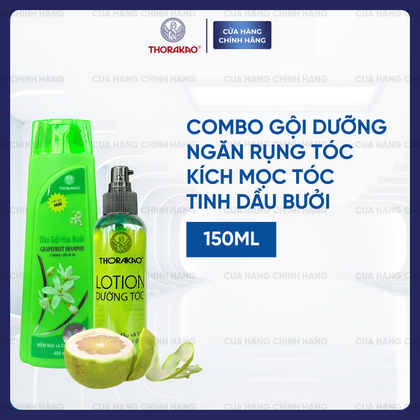 Combo Giảm Rụng Kích Mọc Tóc Thorakao 400MLx150ML
