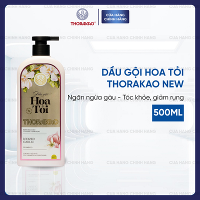 Gội Xả Thorakao 2IN1 Hoa Tỏi Ngừa Gàu Giảm Rụng 500ML
