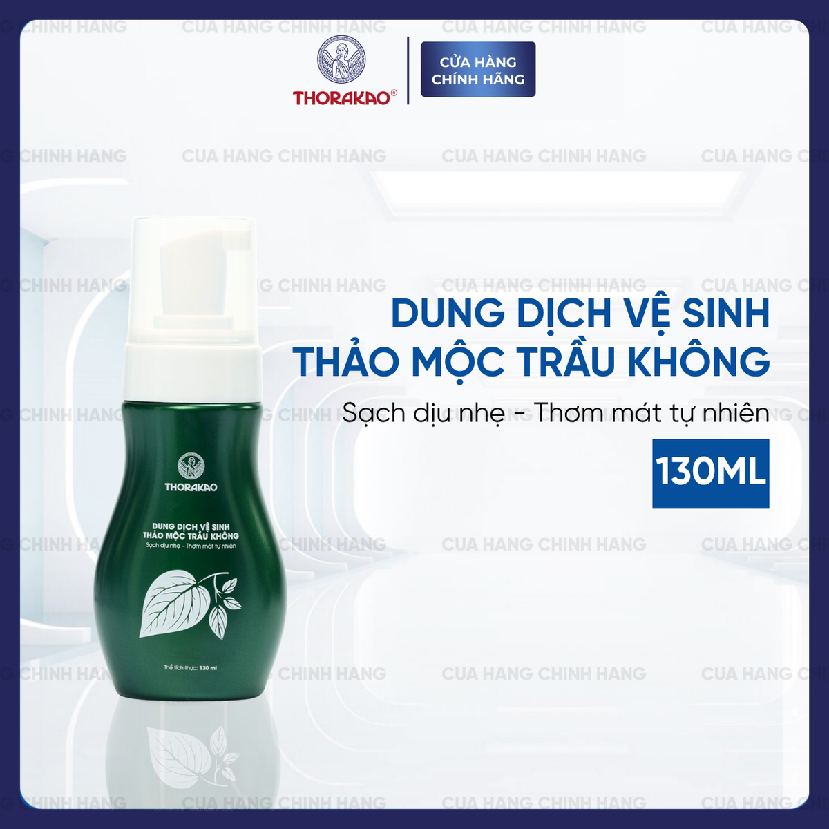 Dung dịch vệ sinh Thảo mộc Trầu Không Thorakao – Kháng khuẩn & Khử mùi 130ML