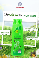 Dầu gội xả 2in1 Hoa Bưởi Thorakao 400ml