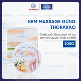 Kem Massage Gừng Thorakao Giảm Mỡ Thừa Giữ Ấm Cơ Thể 200G