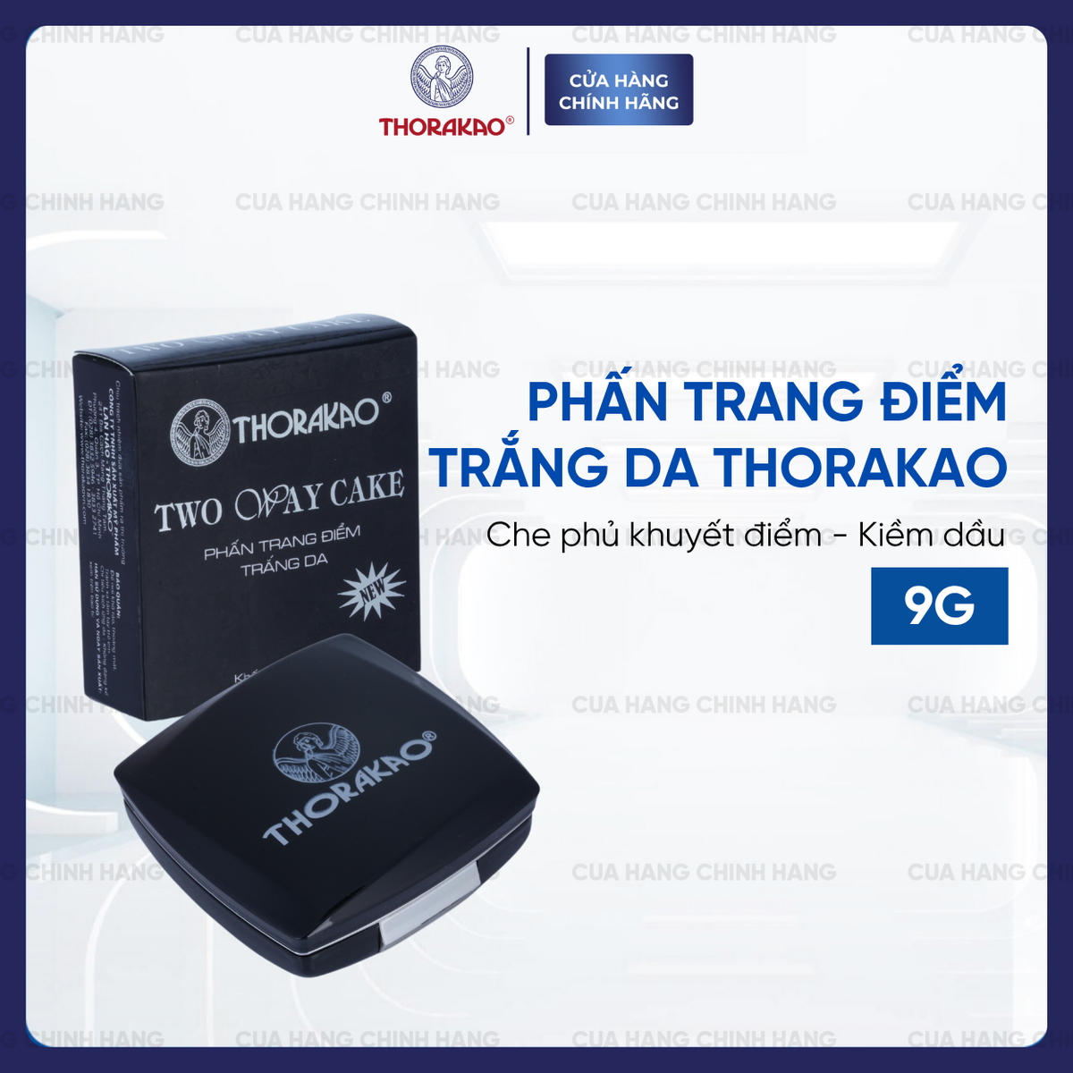 Phấn trang điểm trắng da Thorakao 9g