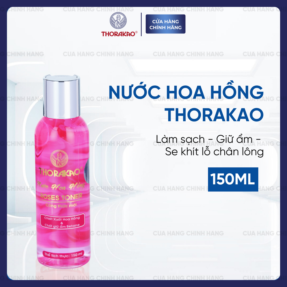 Nước hoa hồng cân bằng da Thorakao 150ml