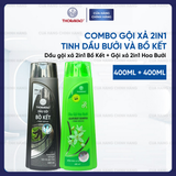Combo tóc khỏe suôn mượt Thorakao 400ml