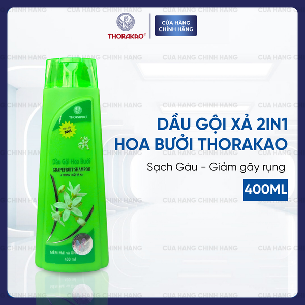 Dầu gội xả 2in1 Hoa Bưởi Thorakao 400ml