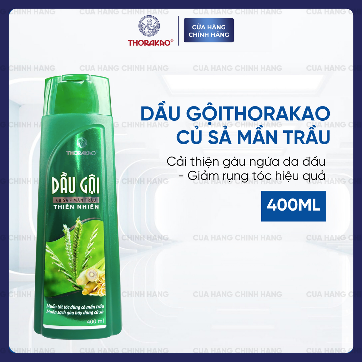 Dầu gội Củ sả Mần trầu Thorakao 400ml