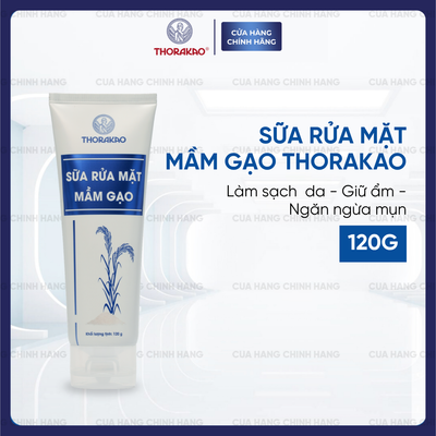 Sữa Rửa Mặt Mầm Gạo Thorakao Dịu Nhẹ Dưỡng Trắng Thu Nhỏ Lỗ Chân Lông 120G
