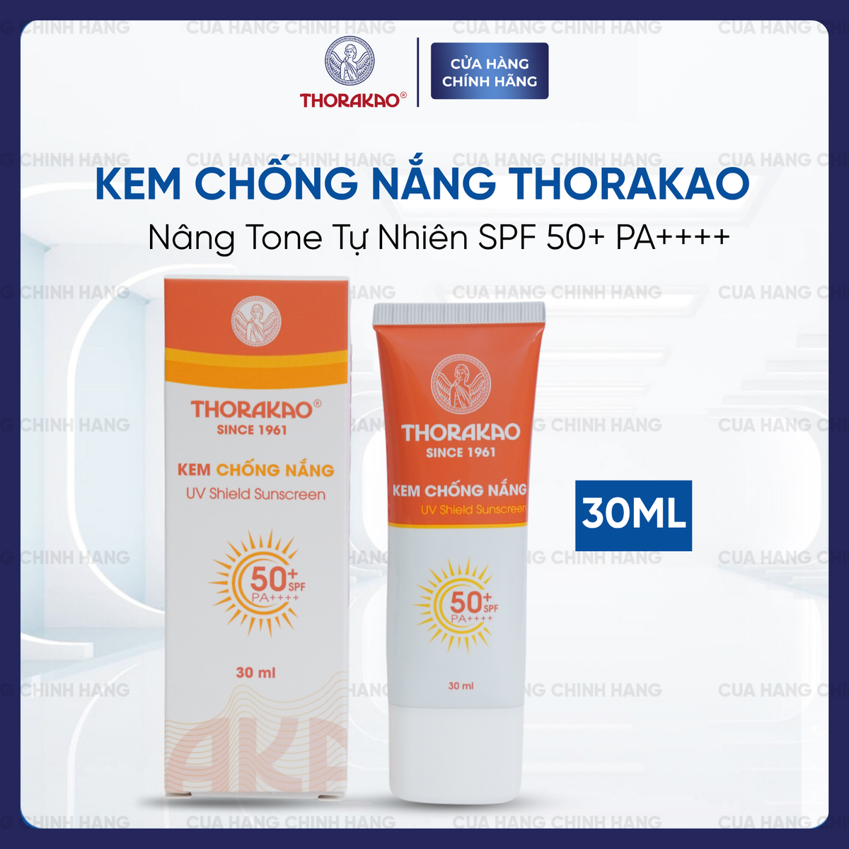 Kem Chống Nắng Thorakao Nâng Tone Tự Nhiên SPF 50++