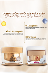 Combo Kem dưỡng da Ốc sên Ngày Đêm 30g